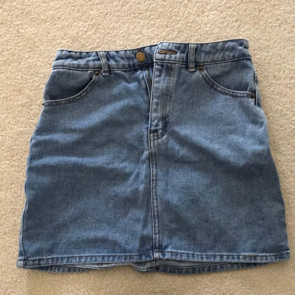 Forever 21 Light Wash Denim Skirt, Size Medium
